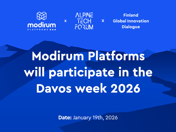 Modirum Platforms will Participate in The Davos week 2026