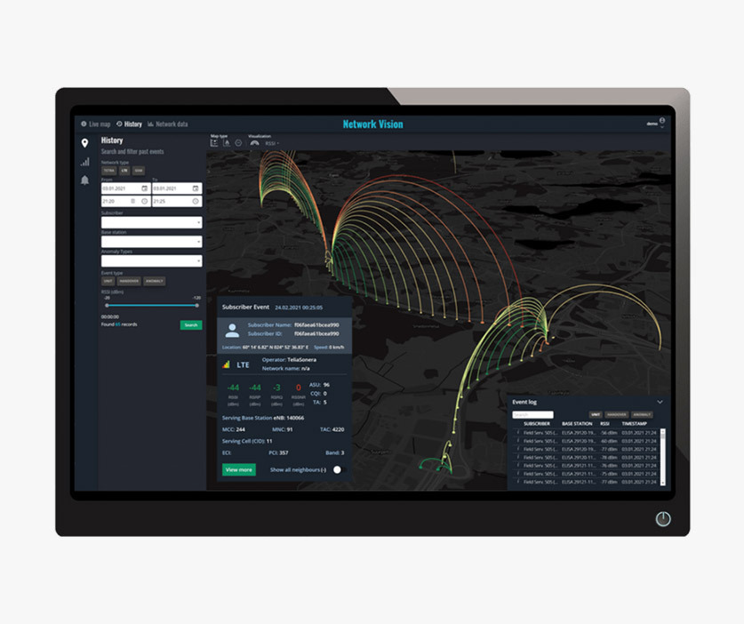 Collects network information from the field radios and mobile devices enabling auditing the network in key operational areas.