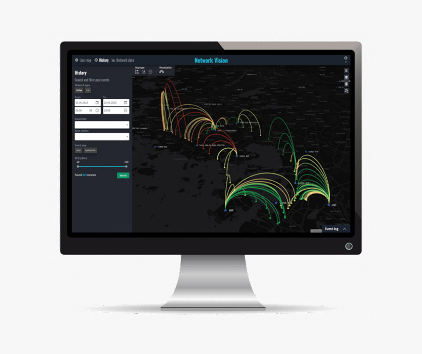 Collects network information from the field radios and mobile devices enabling auditing the network in key operational areas.